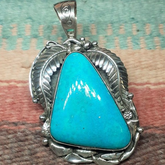 Sleeping Beauty Turquoise Pendant #3452 - Picture 2 of 2
